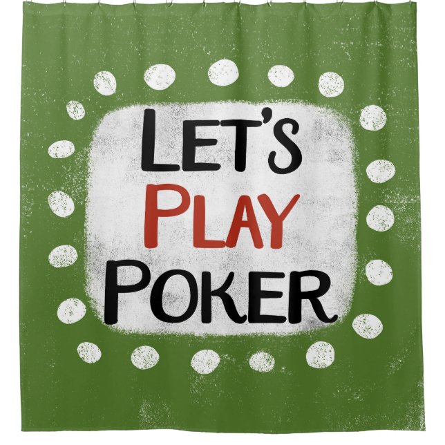 Spielen wir den Duschvorhang des Pokers (Vorderseite)