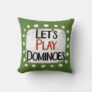 Spielen wir Dominoes Throw Kissen