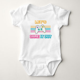 Spielen wir es aus - Retro-Stil Baby Strampler