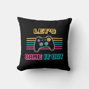 Spielen wir es aus - Retro-Stil Kissen