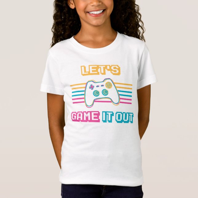 Spielen wir es aus - Retro-Stil T-Shirt (Vorderseite)