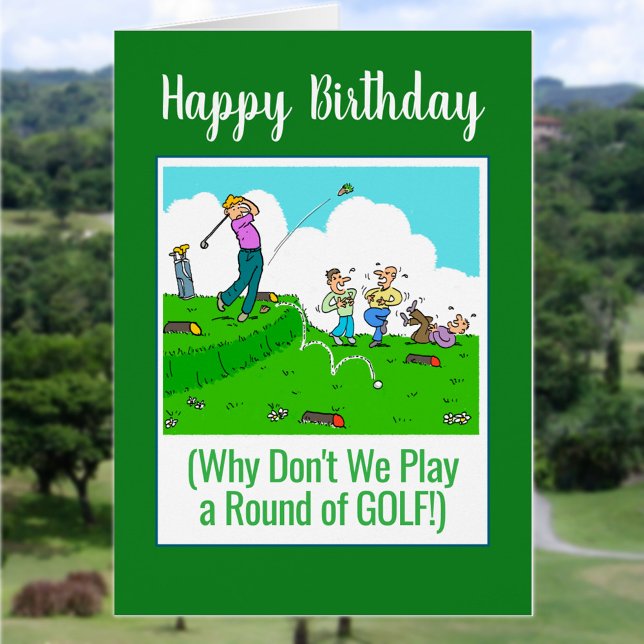 Spielen wir Golf! Happy Birthday Golfer (Von Creator hochgeladen)