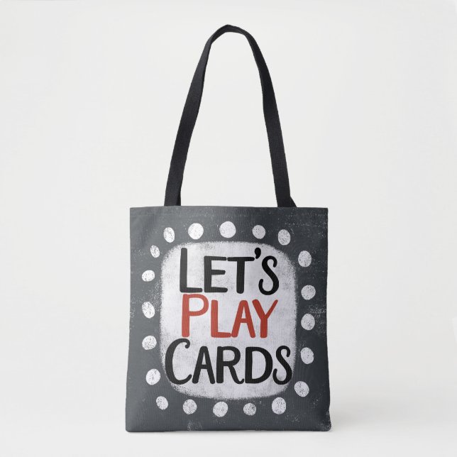 Spielen wir Karten Tote Tasche (Vorderseite)