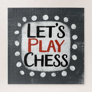 Spielen wir Schach-Jigsaw-Puzzle
