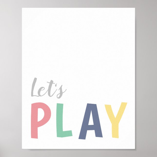 Spielen wir Spielzimmer für Girls Poster (Vorne)