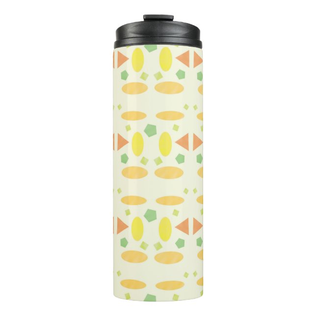 Spielend Pastell Nahtlos Design Thermosbecher (Vorderseite)