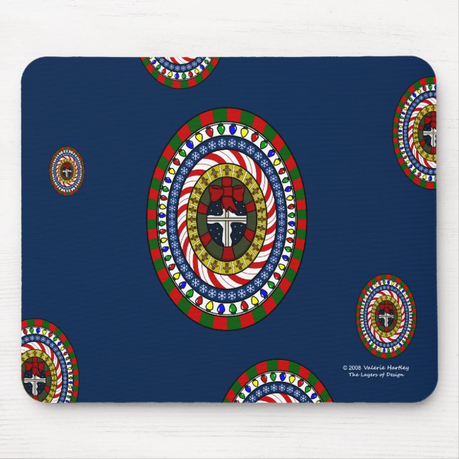 Spielend Weihnachts-Mousepad Mousepad (Vorne)