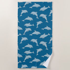 Spielende Delphine Design Beach Handtuch
