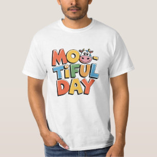 Spielende Designs für Kuhliebhaber T-Shirt