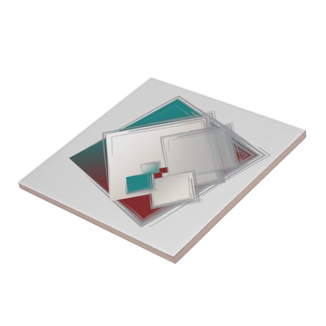 Spielende Fibonacci-Quadrate Fliese (Seite)