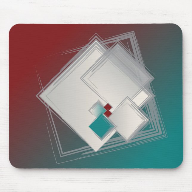 Spielende Fibonacci-Quadrate Mousepad (Vorne)
