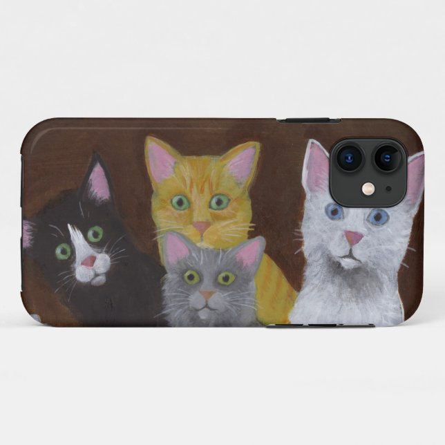 Spielende Kätzchen Case-Mate iPhone Hülle (Rückseite (Horizontal))