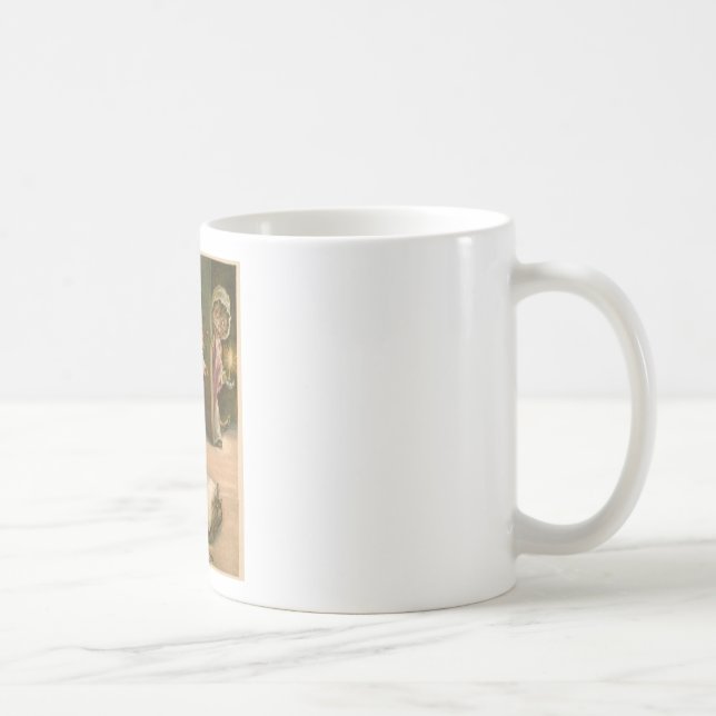 Spielende Kätzchen Kaffeetasse (Rechts)