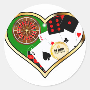 Spielende Liebe Runder Aufkleber