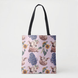 Spielende Pygmäen-Hippo-Beutel Tasche