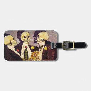 Spielende Skelette Gepäckanhänger