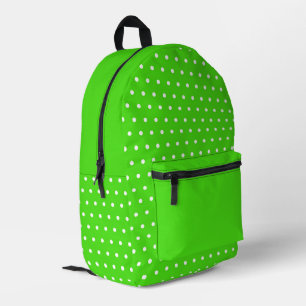 Spielender Polka Dot - Fresh Green mit klassischem Bedruckter Rucksack