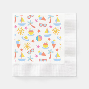 Spielender Sommer Serviette