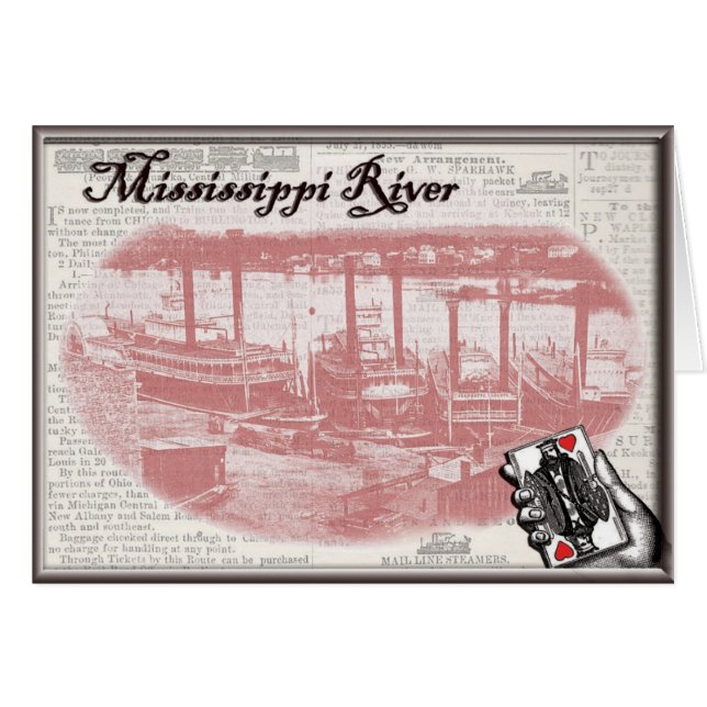 Spielender Steamboat (Vorderseite (Horizontal))