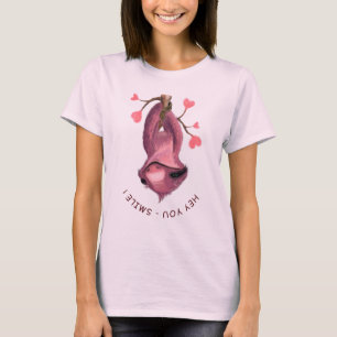 Spielender T - Shirt mit Happy Sloth - Lächeln