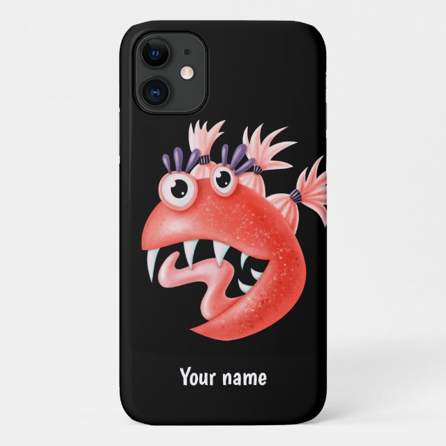 Spielender Whimsical Funny Creature Girl Name Case-Mate iPhone Hülle (Rückseite)