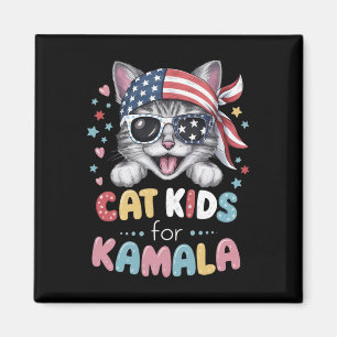 Spielendes Katzendesign für Kinder Magnet