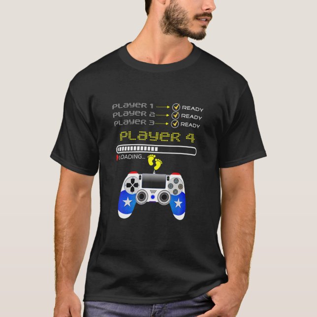 Spieler 1,2,3 Ready Player 4 Lade das lustige Gami T-Shirt (Vorderseite)