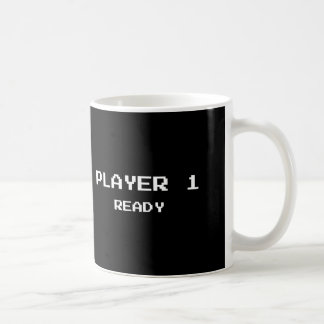 Spieler 1 bereit kaffeetasse