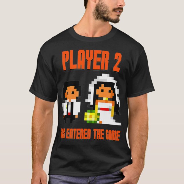 Spieler 2 hat den Video-Gamer für das Spiel "Weddi T-Shirt (Vorderseite)