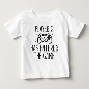 Spieler 2 ist in den Baby Bodysuit für das Spiel e Baby T-shirt