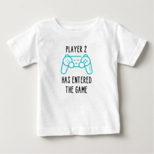 Spieler 2 ist ins Spiel gekommen - Baby Announceme T-shirt