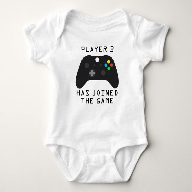 Spieler 3 hat sich dem Spielcontroller angeschloss Baby Strampler (Vorderseite)