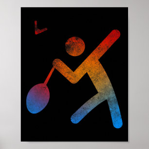 Spieler Badminton Champion T Shirt Spielgeschenkra Poster
