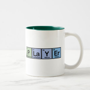 Spieler gemacht von den Elementen Zweifarbige Tasse