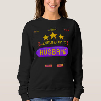 Spieler-Hochzeit: Aufleveln zum Ehemann-Junggesell Sweatshirt