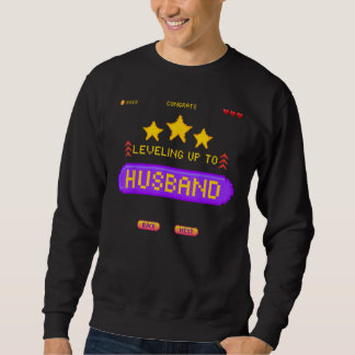 Spieler-Hochzeit: Aufleveln zum Ehemann-Junggesell Sweatshirt