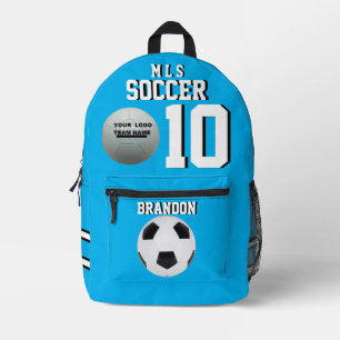 Spieler, Name der Mannschaft Fußball-Rucksäcke w/b Bedruckter Rucksack