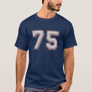 Spieler Nr. 75 - coole Baseball-Stiche T-Shirt