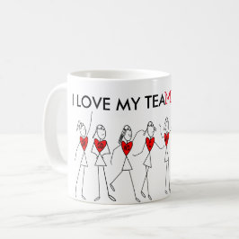 Spieler-Positionen und Spaßnetball-Team-Zitat Kaffeetasse