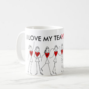 Spieler-Positionen und Spaßnetball-Team-Zitat Kaffeetasse