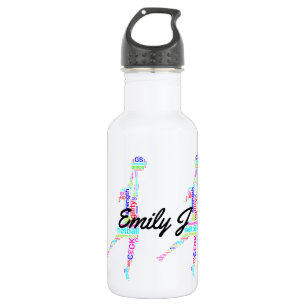 Spieler-Wort-Kunstpersonalisierter Netball Trinkflasche
