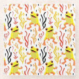 Spielerfrösche Glasuntersetzer