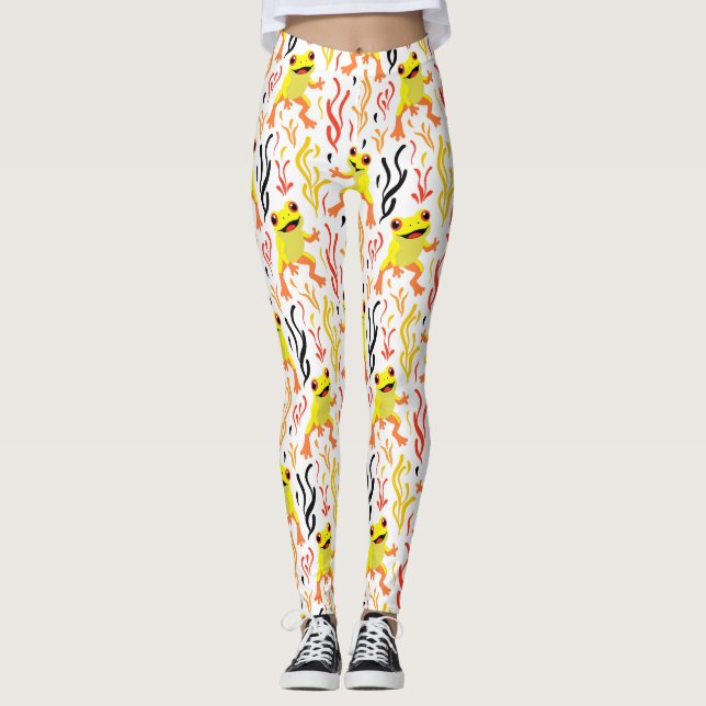 Spielerfrösche Leggings (Vorderseite)