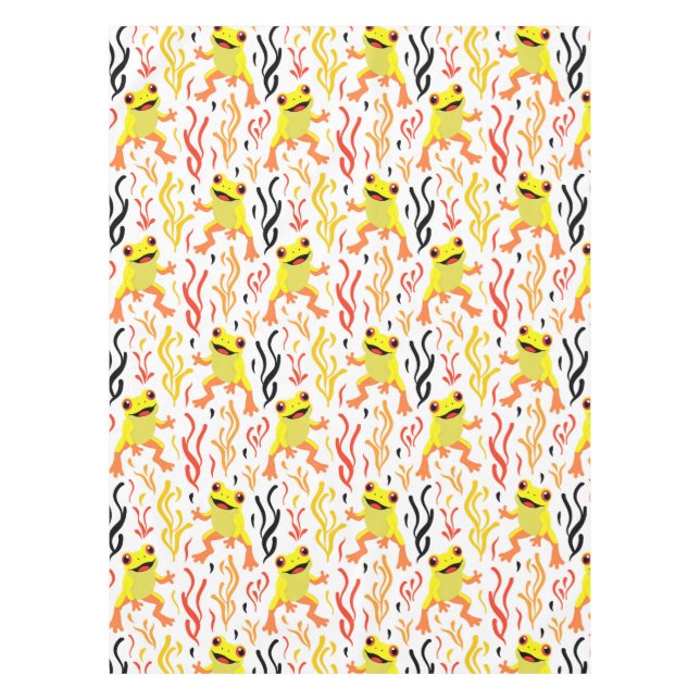 Spielerfrösche Tischdecke (Vorderseite)