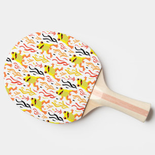 Spielerfrösche Tischtennis Schläger