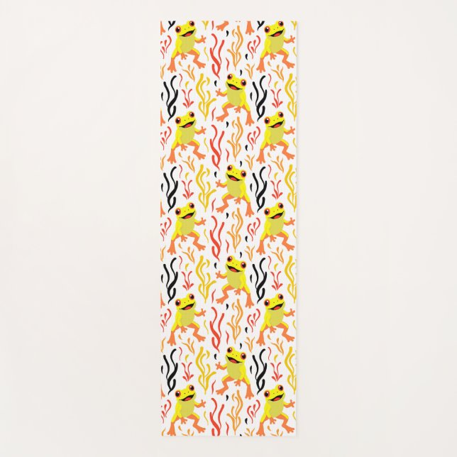 Spielerfrösche Yogamatte (Vorderseite)