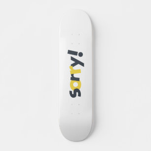 Spielerisch, lebendig, kühl, modern gestaltet von skateboard