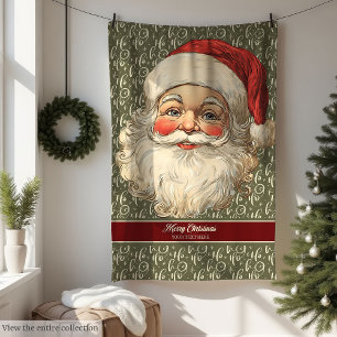 Spielerisch Retro Santa Claus Holiday Throw Blanke Fleecedecke