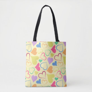 spielerische Herzen Tasche