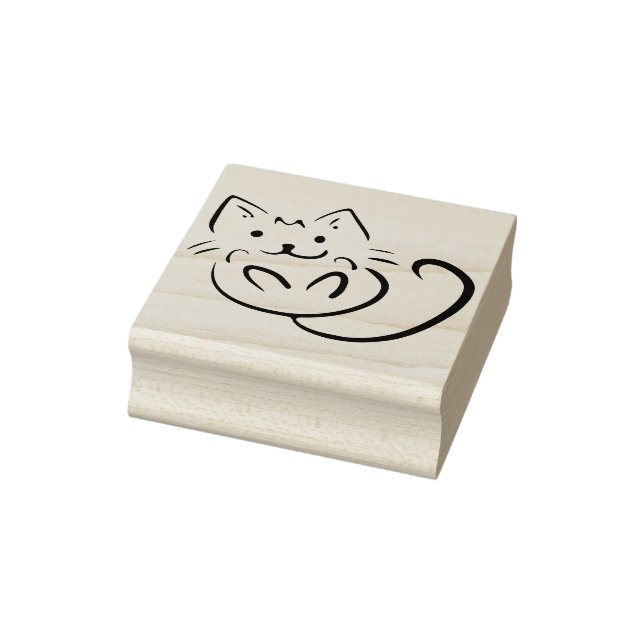 spielerische Kitten Art Briefmarke Gummistempel (Stempel)